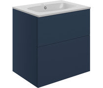 Athena 610mm Wall Hung 2 Drawer Basin Unit & Basin -