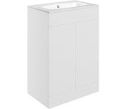 Athena 615mm Floor Standing 2 Door Basin Unit & Basin -
