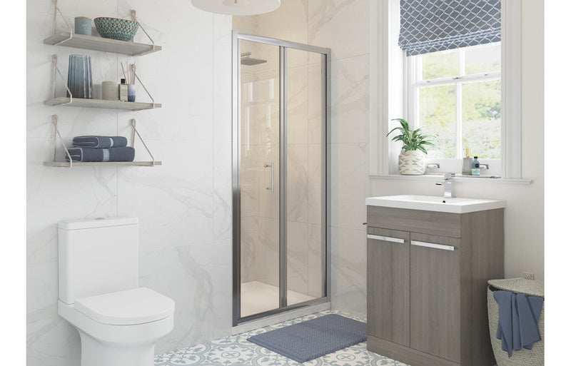 Athens Bi-fold Door - Chrome -