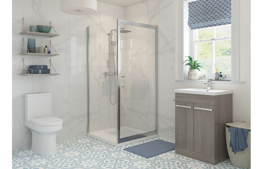 Athens Infold Door - Chrome -