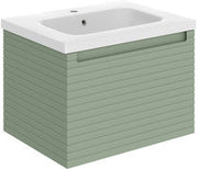 Atticus 615mm Wall Hung 1 Drawer Basin Unit & Basin -