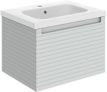 Atticus 615mm Wall Hung 1 Drawer Basin Unit & Basin -