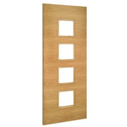 Augusta Oak Prefinished Internal Glazed Door - All Sizes - Doors