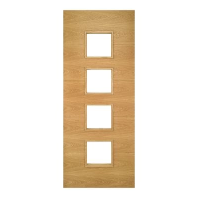 Augusta Oak Prefinished Internal Glazed Door - All Sizes - Doors