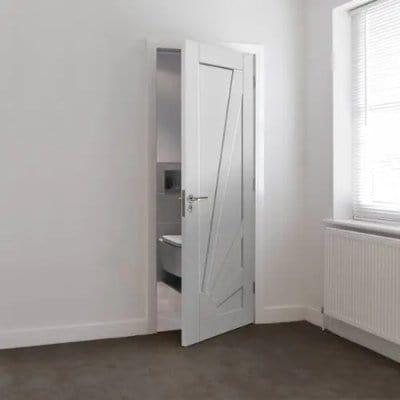 Aurora White Primed Internal Door - All Sizes - Doors