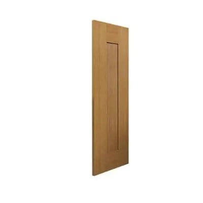 Axis oak Wooden door on a white background