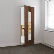 Axis Walnut Pre Finished Glazed Internal Door - All Sizes - Doors