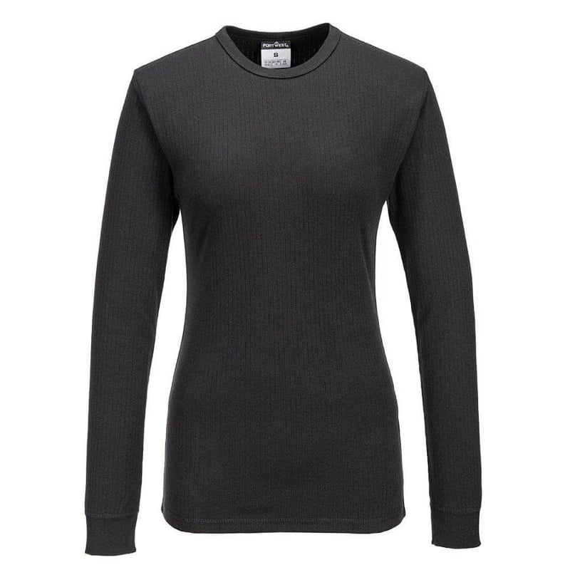 Portwest B126 Women's Thermal T-Shirt Long Sleeve - WOMENS THERMALS