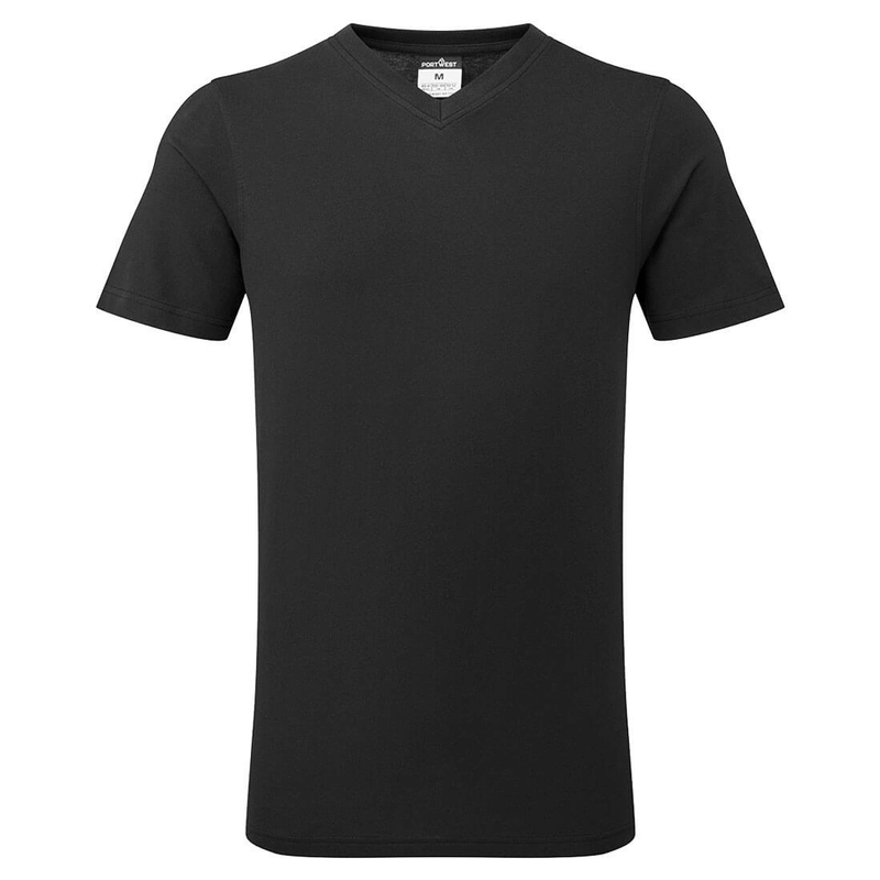 Portwest B197 V-Neck Cotton T-Shirt - T-SHIRTS