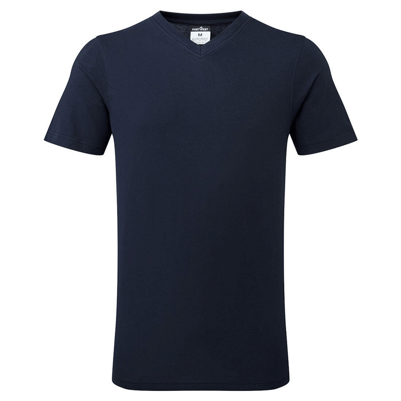 Portwest B197 V-Neck Cotton T-Shirt - T-SHIRTS
