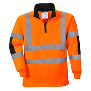 PORTWEST B308 XENON HI-VIS RUGBY SHIRT - HI-VIS SWEATSHIRTS & HOODIES