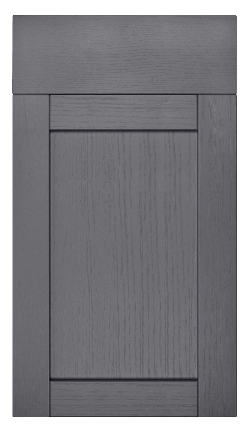 Balmoral Wood Grain 'Skinny' Shaker Dust Grey Ash- Replacement Kitchen Doors (645mm High) - Hardware > Hardware Accessories > Cabinet Hardware > Cabinet Doors
