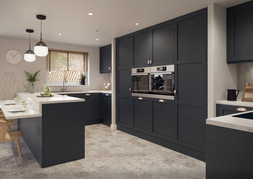 Balmoral Wood Grain 'Skinny' Shaker Indigo Ash- Replacement Kitchen Drawer Front (140mm High) - Hardware > Hardware Accessories > Cabinet Hardware > Cabinet Doors