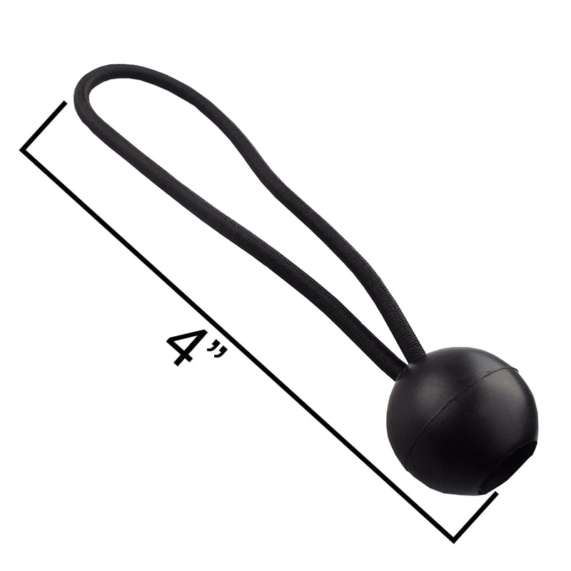 Bungee Ball 4" Black - Home & Garden Tarpaulins