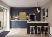 Balmoral Wood Grain 'Skinny' Shaker Navy Blue Ash- Replacement Kitchen Doors (895mm High) - Hardware > Hardware Accessories > Cabinet Hardware > Cabinet Doors