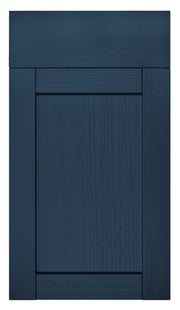 Balmoral Wood Grain 'Skinny' Shaker Navy Blue Ash- Replacement Kitchen Doors (495mm High) - Hardware > Hardware Accessories > Cabinet Hardware > Cabinet Doors
