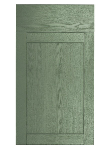 Balmoral Wood Grain 'Skinny' Shaker Reed Green Ash- Replacement Kitchen Door/Drawer Front (355mm High) - Hardware > Hardware Accessories > Cabinet Hardware > Cabinet Doors