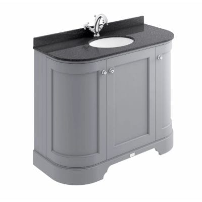 Three Door Curved Basin Cabinet - 1000mm - Bathrooms