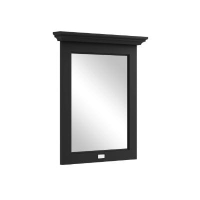 Matt Black Flat Mirror - All Sizes - Bathrooms