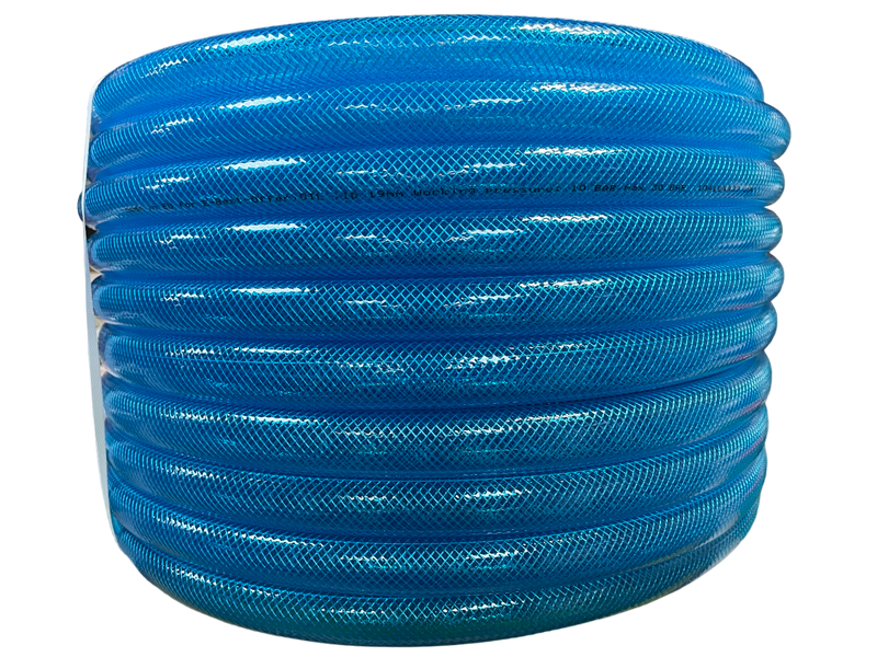Braided Fuel Hose Blue Transparent PVC 19mm*2.1mm - Vehicles & Parts > Vehicle Parts & Accessories Tech Hose & Fittings
