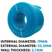 Braided Fuel Hose Blue Transparent PVC 19mm*2.1mm - Vehicles & Parts > Vehicle Parts & Accessories Tech Hose & Fittings