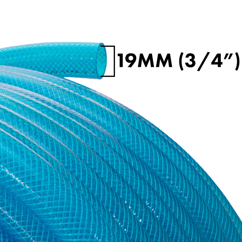 Braided Fuel Hose Blue Transparent PVC 19mm*2.1mm - Vehicles & Parts > Vehicle Parts & Accessories Tech Hose & Fittings