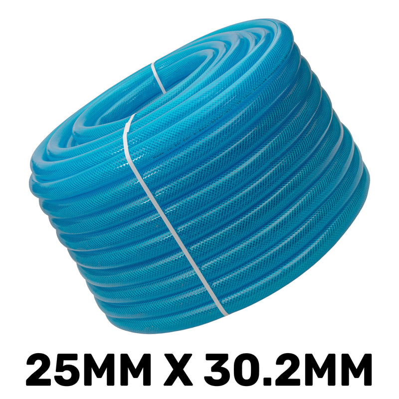 Braided Fuel Hose Blue Transparent PVC 25mm*2.6mm - Vehicles & Parts > Vehicle Parts & Accessories Tech Hose & Fittings
