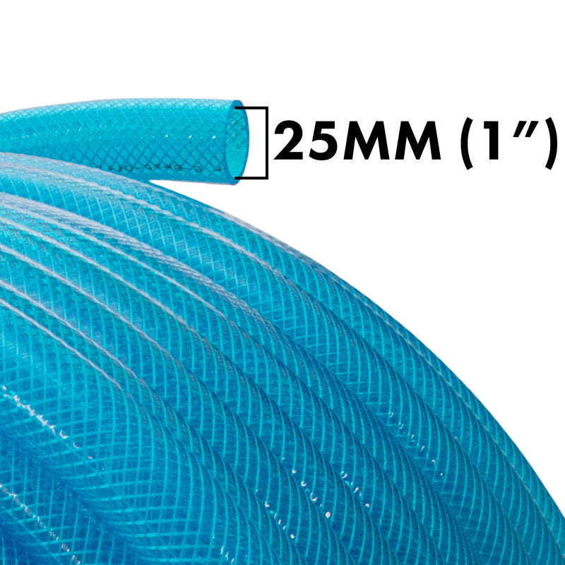 Braided Fuel Hose Blue Transparent PVC 25mm*2.6mm - Vehicles & Parts > Vehicle Parts & Accessories Tech Hose & Fittings