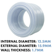 Clear Braided PVC Pipe 12.5mm*1.7mm - Hardware > Plumbing > Plumbing Pipes Tech Hose & Fittings