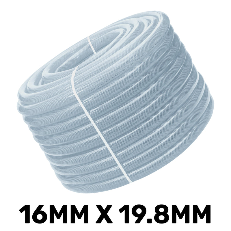 Clear Braided PVC Pipe 16mm*1.9mm - Hardware > Plumbing > Plumbing Pipes Tech Hose & Fittings