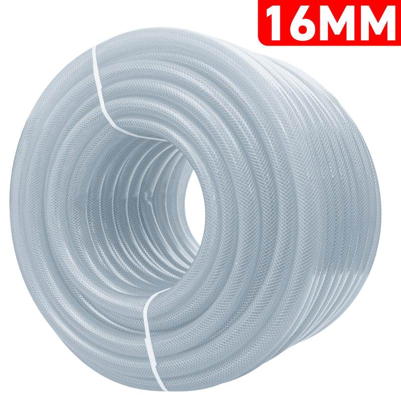 Clear Braided PVC Pipe 16mm*1.9mm - Hardware > Plumbing > Plumbing Pipes Tech Hose & Fittings