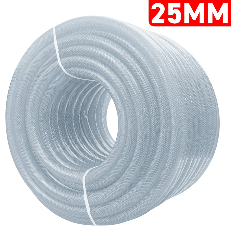 Clear Braided PVC Pipe 25mm*3.5mm - Hardware > Plumbing > Plumbing Pipes Tech Hose & Fittings