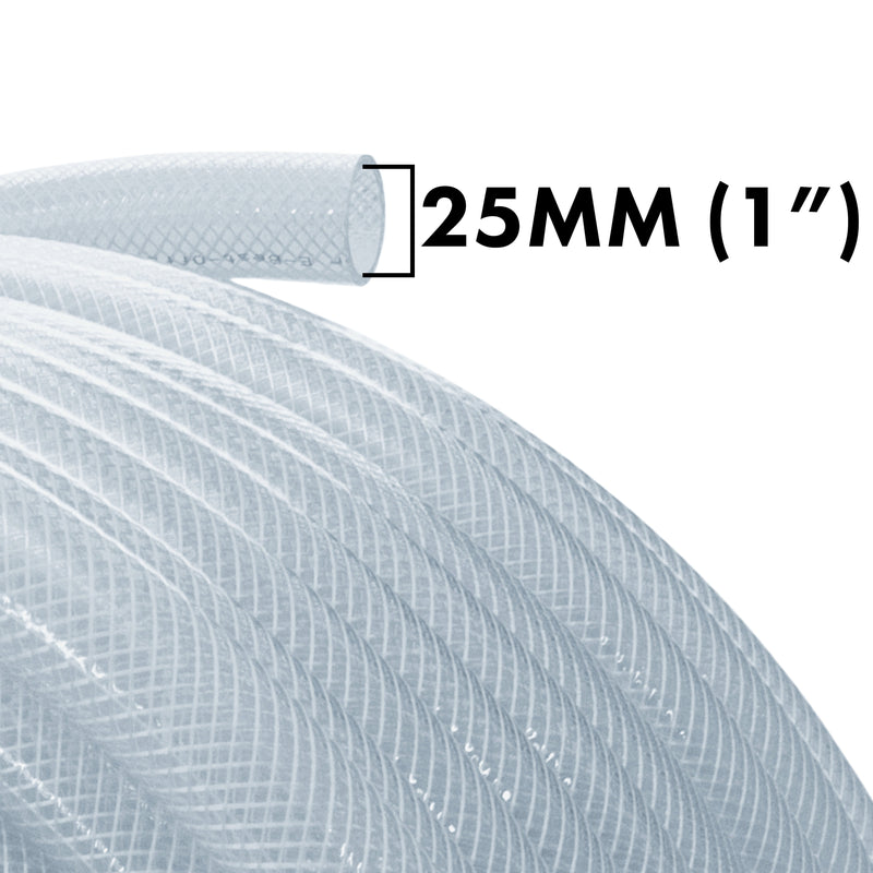 Clear Braided PVC Pipe 25mm*3.5mm - Hardware > Plumbing > Plumbing Pipes Tech Hose & Fittings