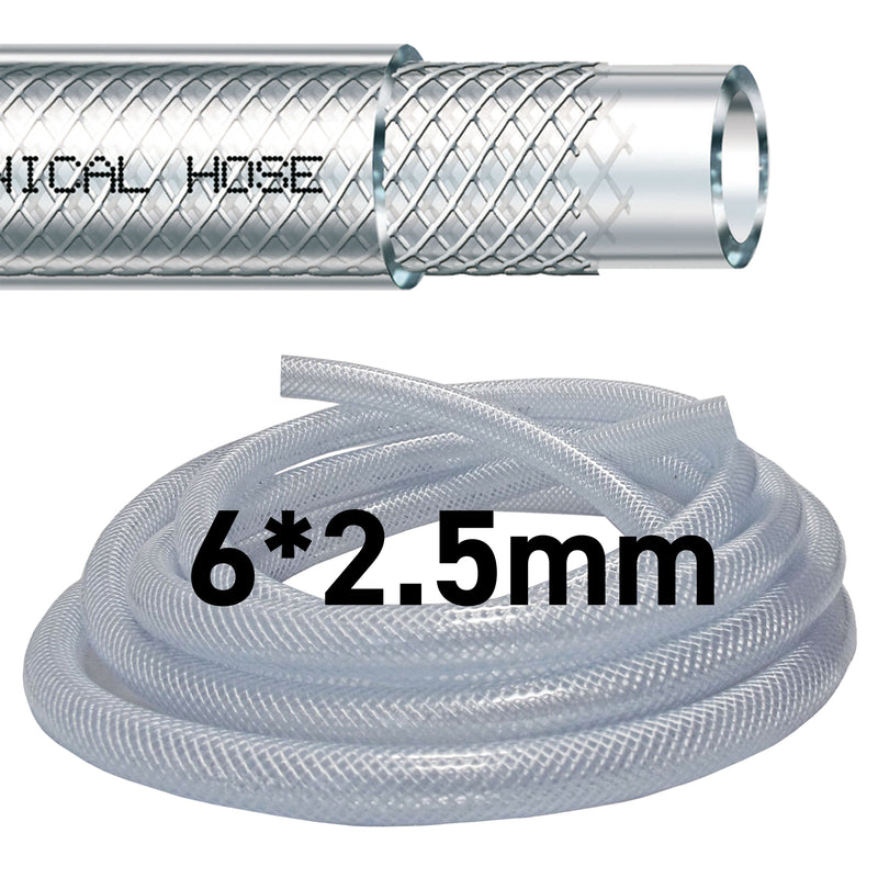 Clear Braided PVC Pipe 6mm*2.5mm - Hardware > Plumbing > Plumbing Pipes Tech Hose & Fittings