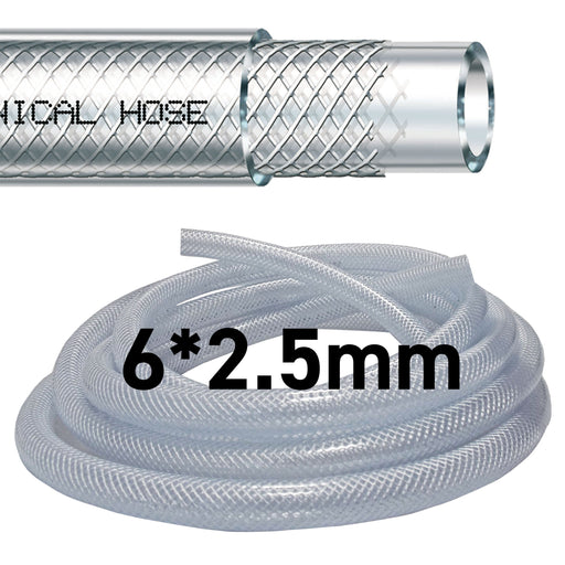 Clear Braided PVC Pipe 6mm*2.5mm - Hardware > Plumbing > Plumbing Pipes Tech Hose & Fittings