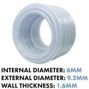 Clear Braided PVC Pipe 6mm*1.6mm - Hardware > Plumbing > Plumbing Pipes Tech Hose & Fittings