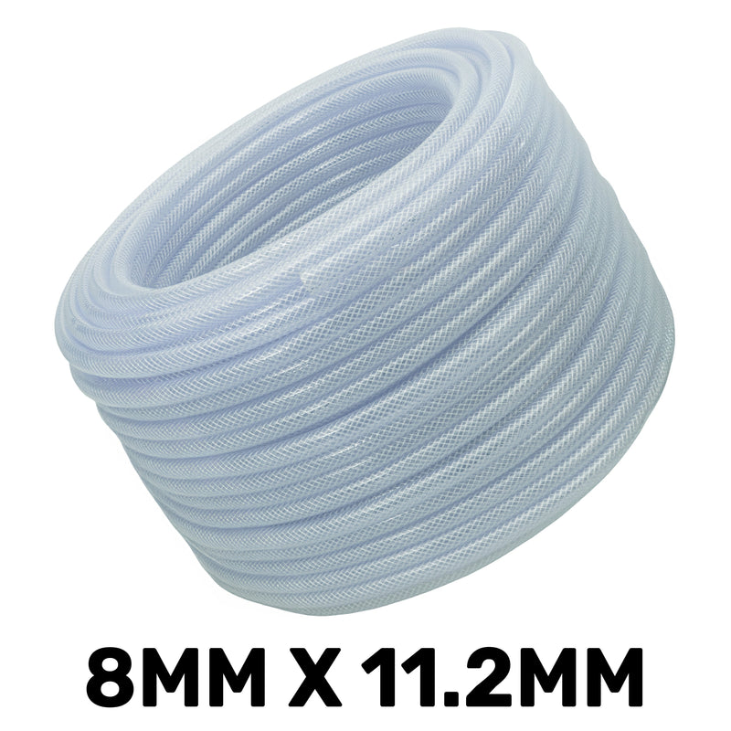 Clear Braided PVC Pipe 8mm*1.6mm - Hardware > Plumbing > Plumbing Pipes Tech Hose & Fittings