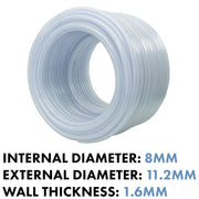 Clear Braided PVC Pipe 8mm*1.6mm - Hardware > Plumbing > Plumbing Pipes Tech Hose & Fittings