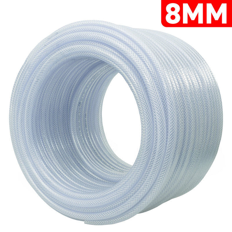 Clear Braided PVC Pipe 8mm*1.6mm - Hardware > Plumbing > Plumbing Pipes Tech Hose & Fittings
