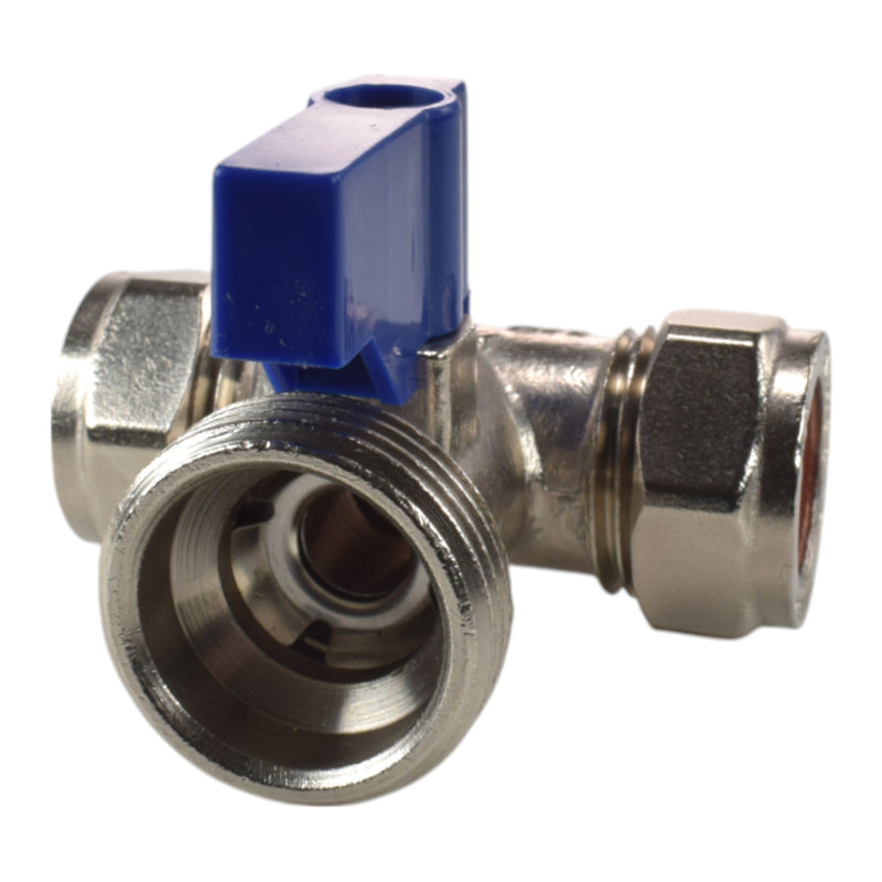Brass Compression Tee Valve 15mm - ¾” BSP Male - OTHER