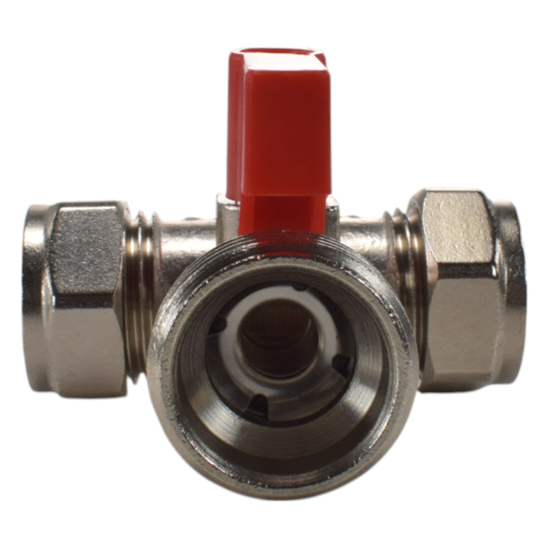 Brass Compression Tee Valve 15mm - ¾” BSP Male - OTHER