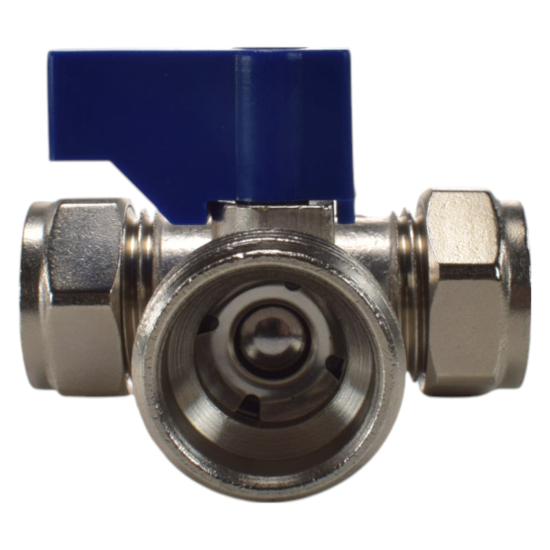 Brass Compression Tee Valve 15mm - ¾” BSP Male - OTHER