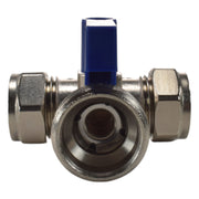 Brass Compression Tee Valve 15mm - ¾” BSP Male - OTHER