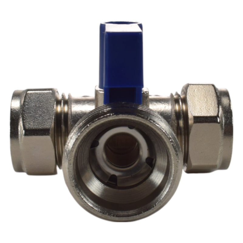 Brass Compression Tee Valve 15mm - ¾” BSP Male - OTHER