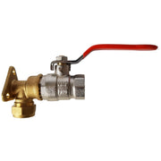 15mm Brass Wall Flange Kit with 1/2" BSP Lever Valve - Home & Garden > Lawn & Garden Garden watering