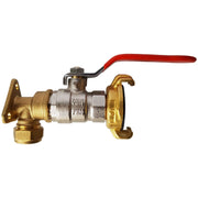 15mm Brass Wall Flange Kit with Lever Valve + Geka - Home & Garden > Lawn & Garden Garden watering