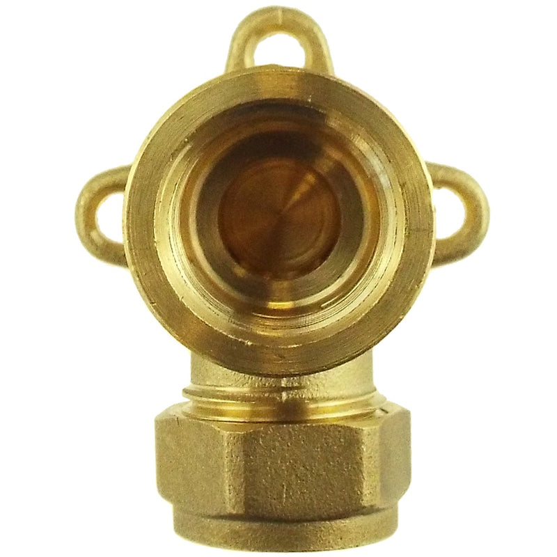 15mm Brass Wall Flange Kit with Brass Quick Connect Tap - Home & Garden > Lawn & Garden Garden watering
