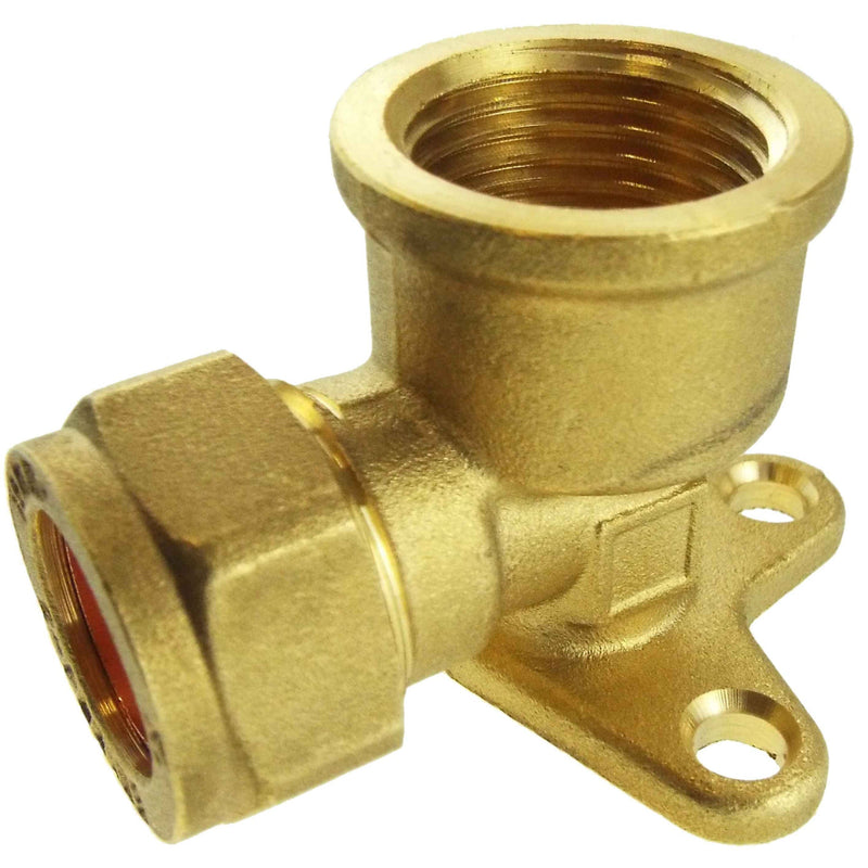 15mm Brass Wall Flange Kit with Lever Valve + Geka 13mm Barbed Set - Home & Garden > Lawn & Garden Garden watering