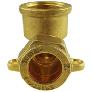 15mm Brass Wall Flange Kit with Grey Dial Tap + Splitter + Connectors - Home & Garden > Lawn & Garden Garden watering