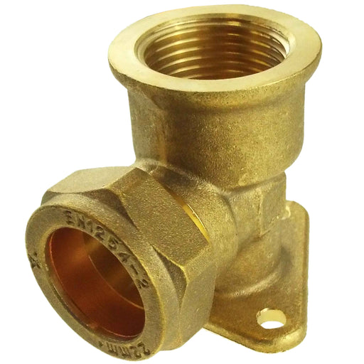 15mm Brass Wall Flange Kit with Grey Dial Tap - Home & Garden > Lawn & Garden Garden watering